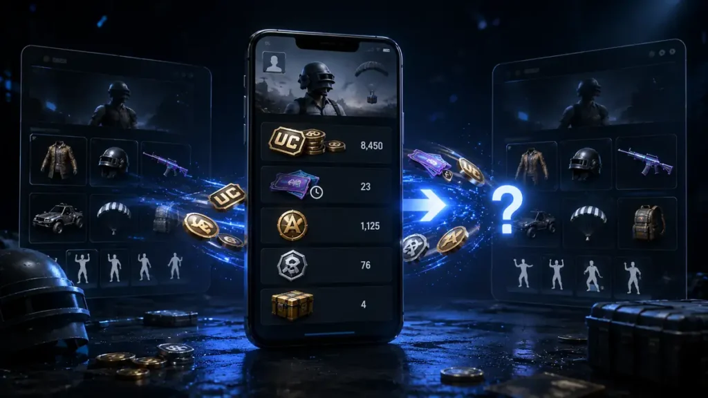 BGMI Lite UC, coupons and in-game currency transfer.