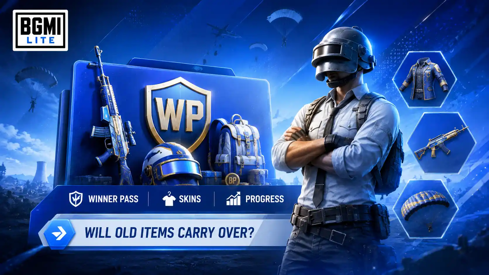 BGMI Lite Winner Pass skins inventory and progress carry over from BGMI