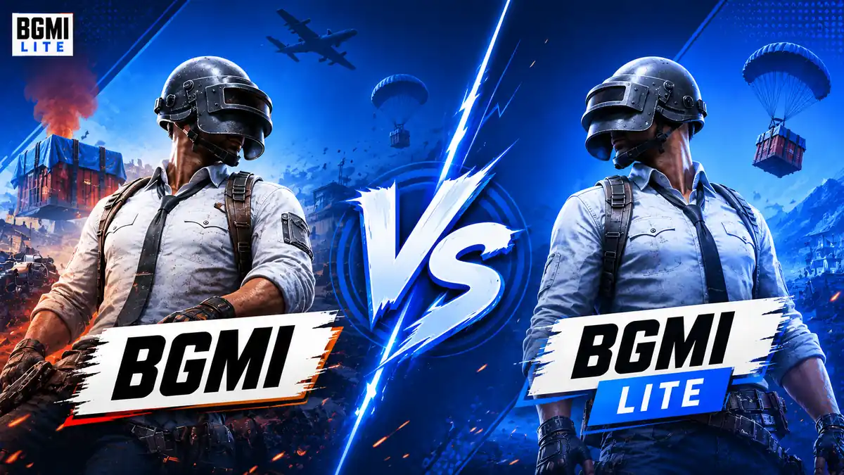 BGMI vs BGMI Lite comparison — download size, requirements, and features